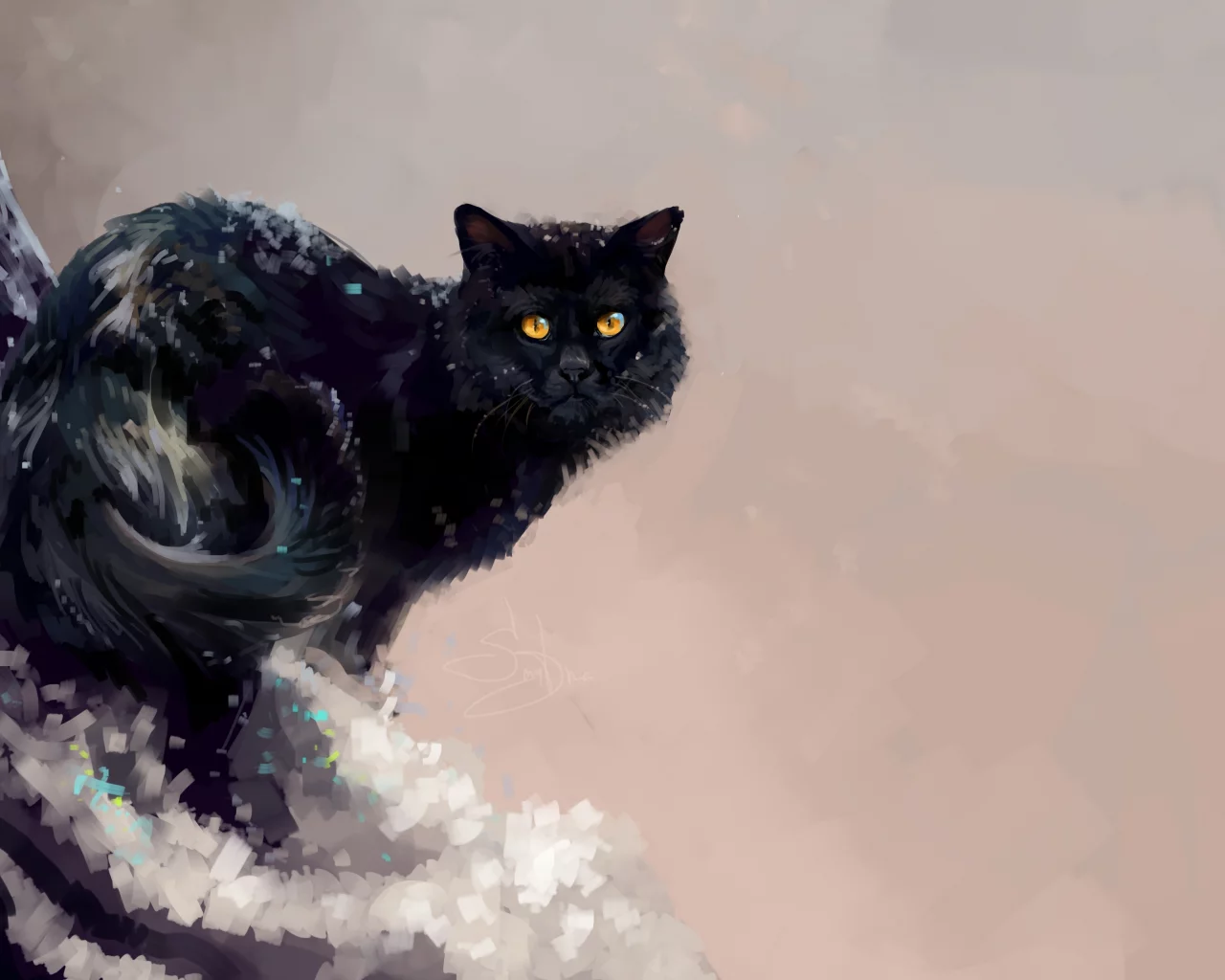 кошка, дерево