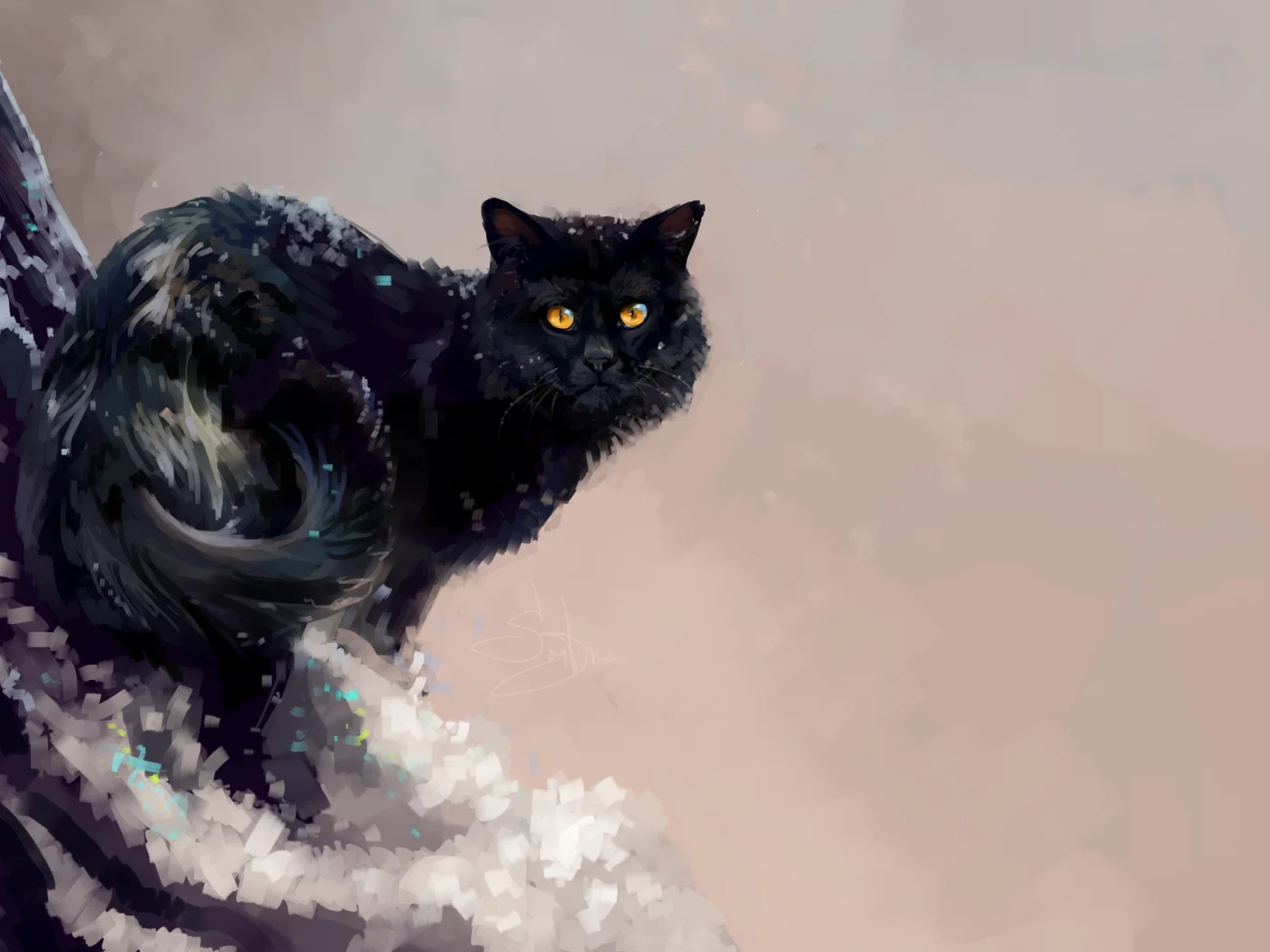 кошка, дерево