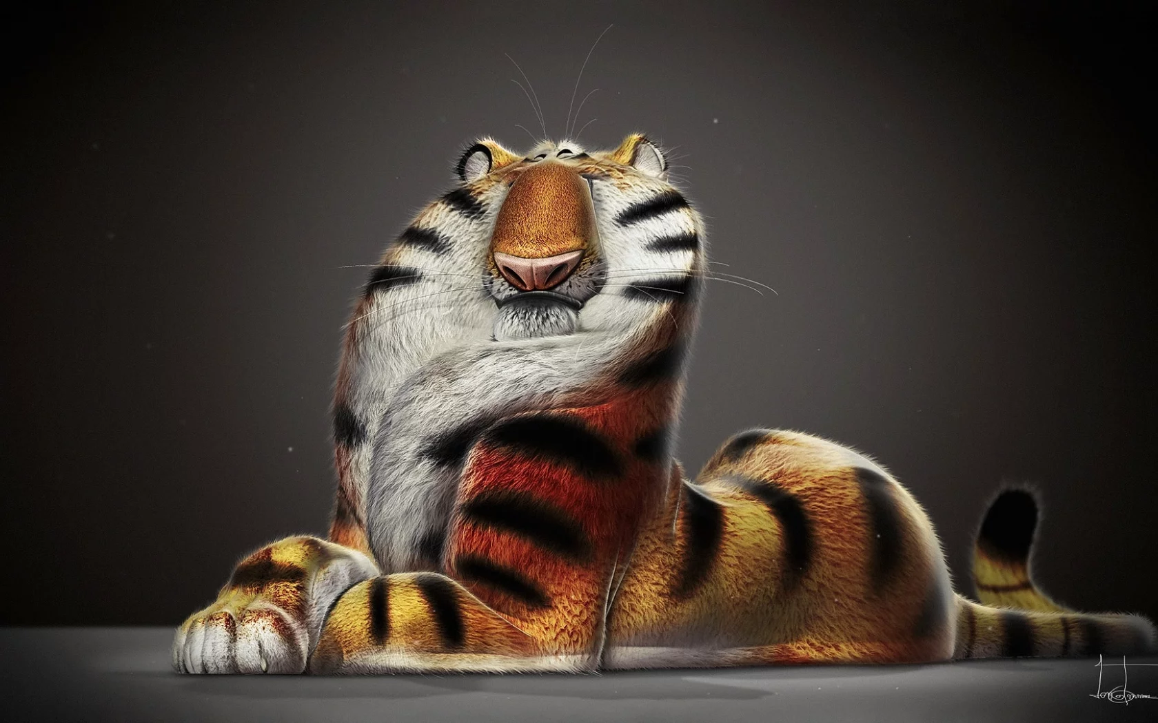 tiger, арт, рисунок, тигр