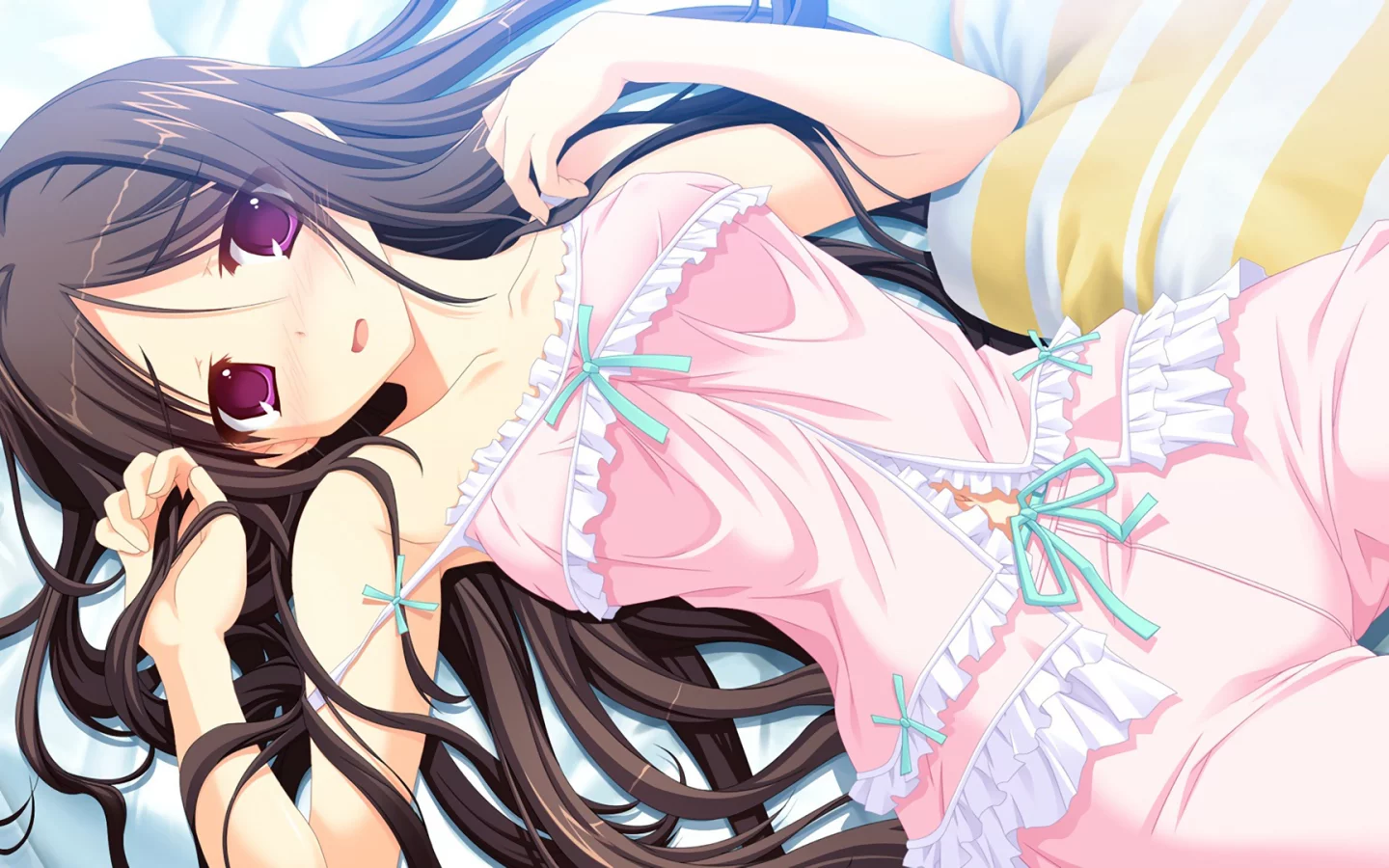 anime, ecchi, pijamas