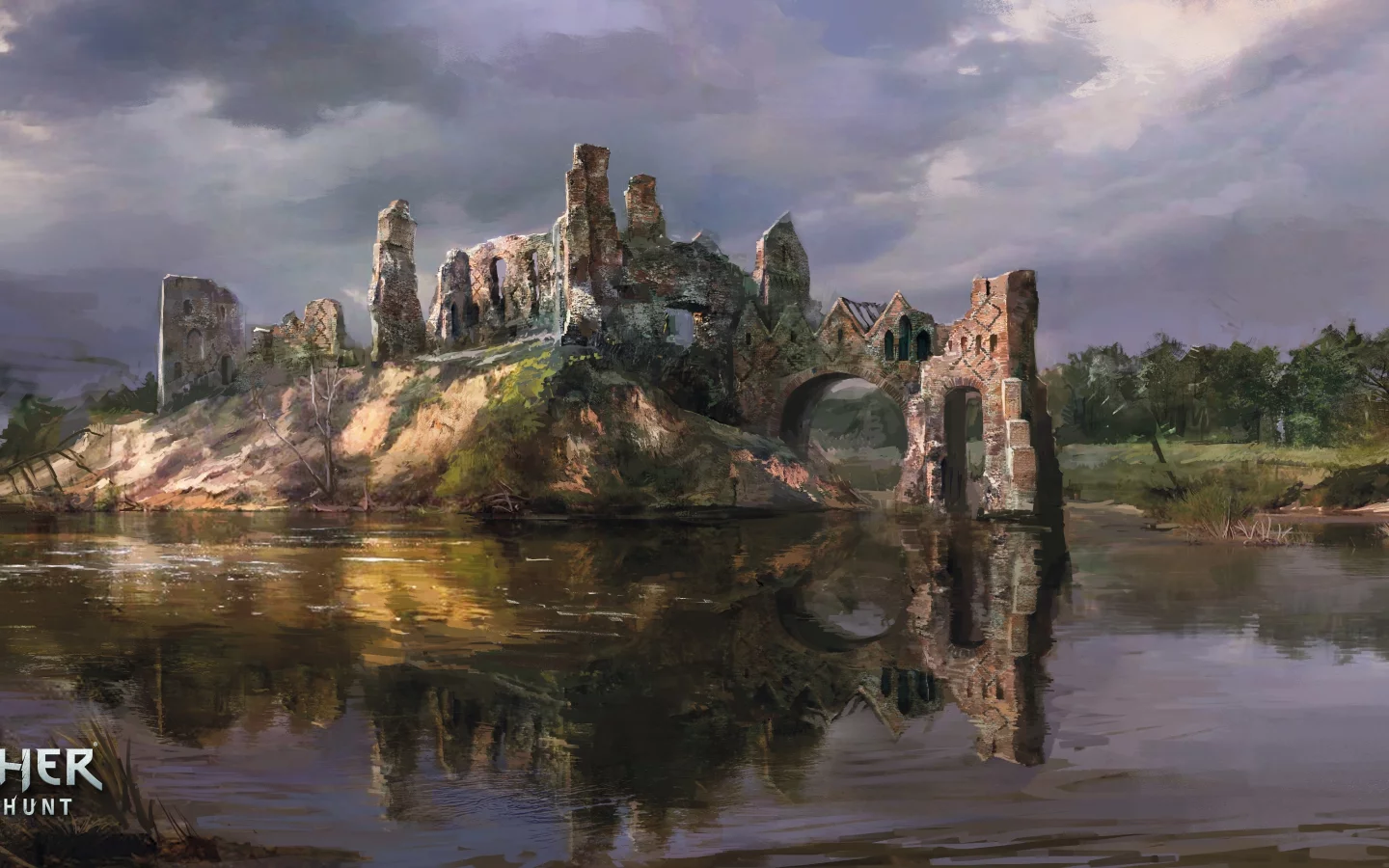 ведьмак, арт, руины