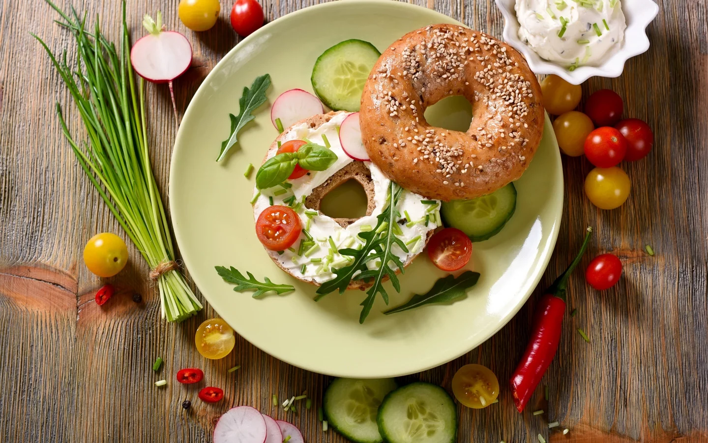 булочка, еда, соус, сэндвич, кунжут, овощи, бутерброд, перец