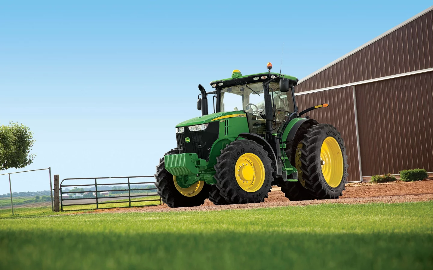 john deere, трактор