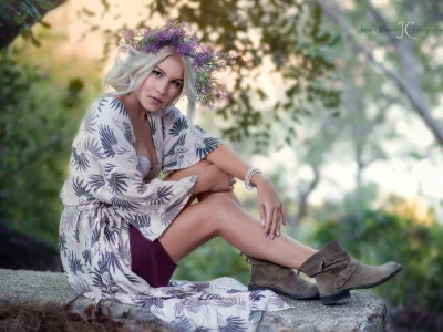 outdoor, girl, nature, beauty, flowers