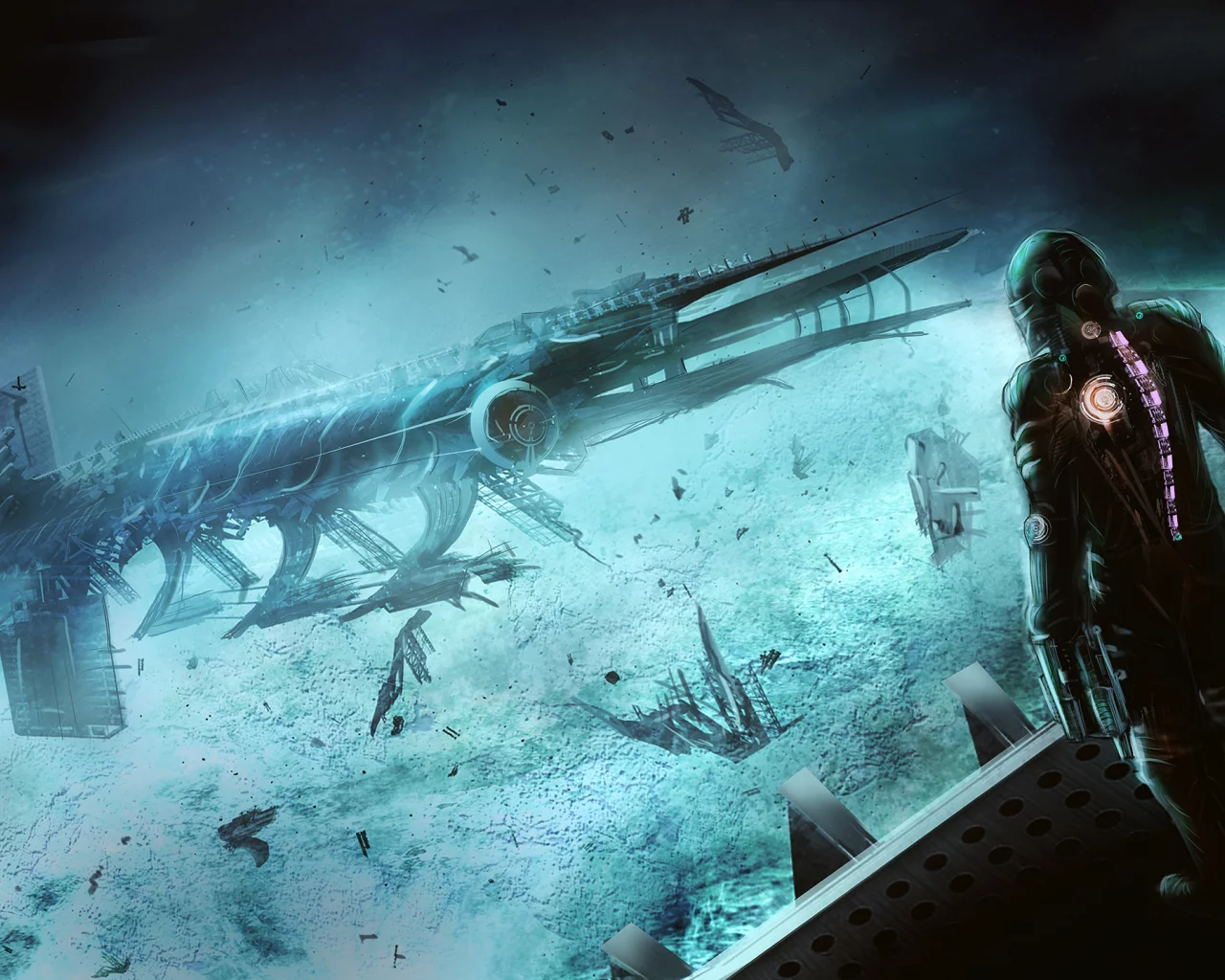 космос, скафандр, dead space, spaceship, isaac clarke
