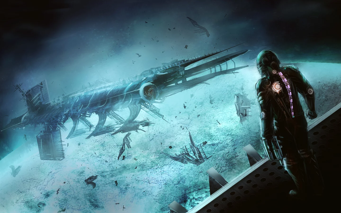 космос, скафандр, dead space, spaceship, isaac clarke