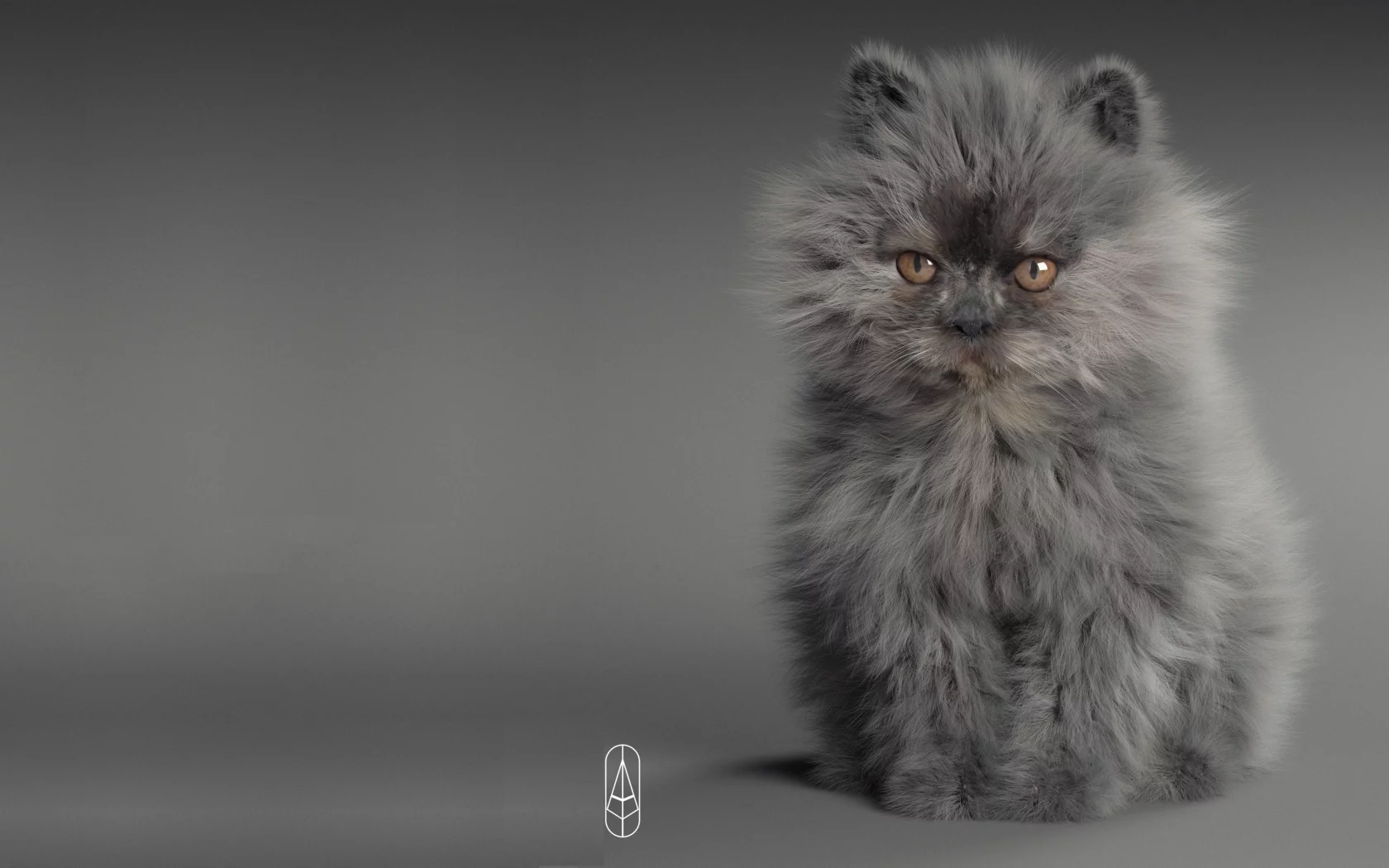 кошка, малыш, арт, котёнок, пушистик