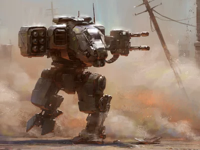 шагающий танк, лёгкий, будущее, арт, walking tank, light, in battle, mech, alexichim, tank, future, gunship, art, artwork, action, adventure, planet, armada, aero, space, see, ship, star, sky, day, sun, white, wide