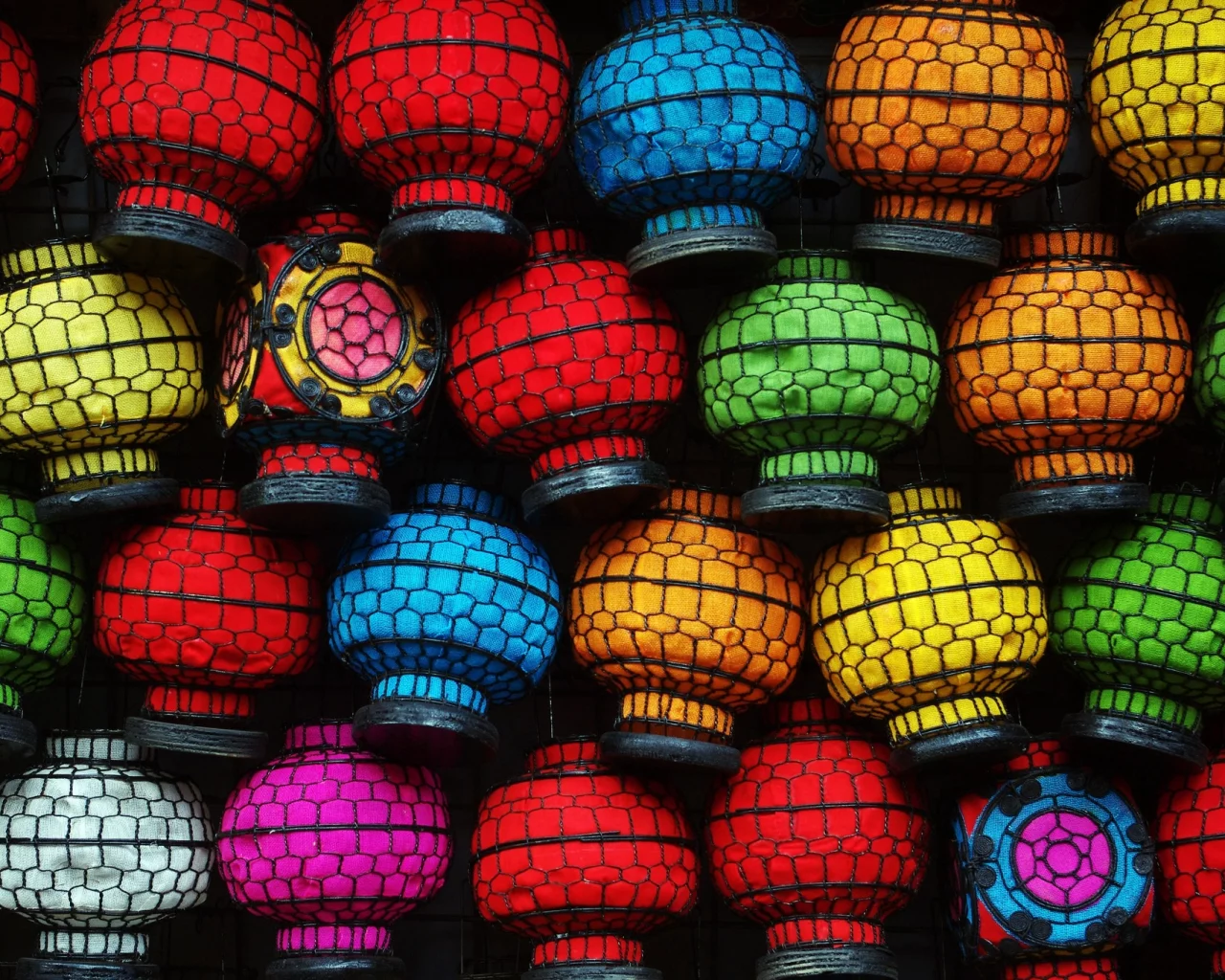 light, lanterns, colorful