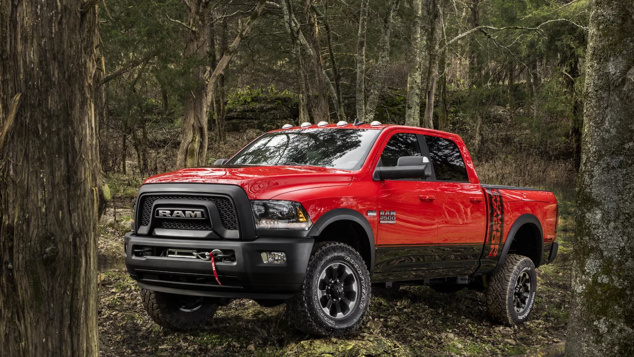 автомобиль, додж, 2500, dodge, ram, dodge2500, hemi, wagon 2017, front, three, forest, muscle, musclecar, stance, power, car, red, mod, custom, front, sky, summer, see, indusrial, modern, sun, summer, nice, wide