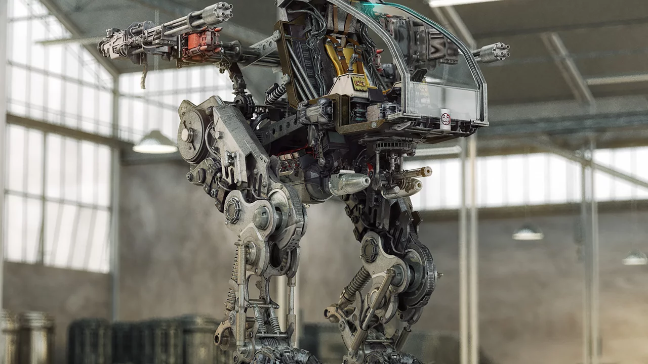 шагающий танк, лёгкий, будущее, ангар, арт, walking tank, light, hangar, mech, alexichim, tank, future, gunship, art, artwork, action, adventure, planet, armada, aero, space, see, ship, star, sky, day, sun, white, wide
