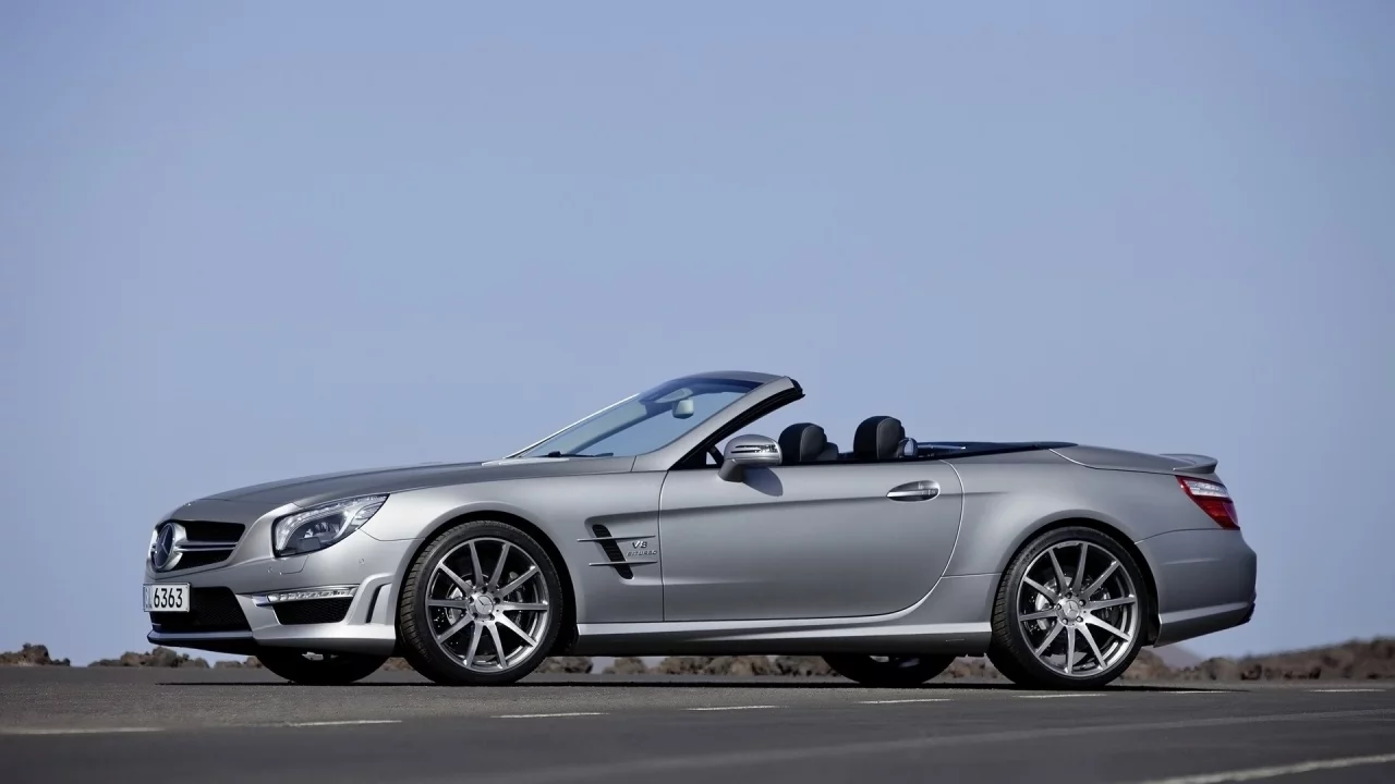 мерседес, кабриолет, amg, mercedes, cabrio, cabriolet, modern, power, mod, car, sun, sky, summer, see, indusrial, front, silver, nice, wide