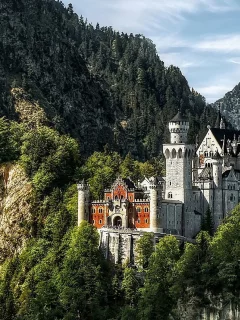 замок, нойшванштайн, castle, neuschwanstein, contest, temple, forest, front, mount, sun, summer, stronghold, environment, nice, stone, wood, library, read, sky, vine, pingallery, wide