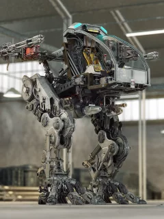 шагающий танк, лёгкий, будущее, ангар, арт, walking tank, light, hangar, mech, alexichim, tank, future, gunship, art, artwork, action, adventure, planet, armada, aero, space, see, ship, star, sky, day, sun, white, wide
