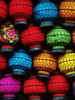 light, lanterns, colorful