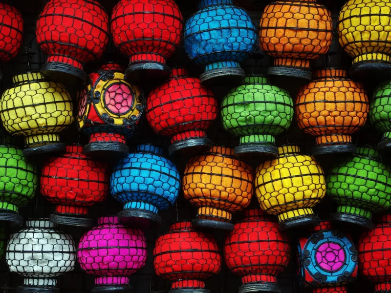 light, lanterns, colorful