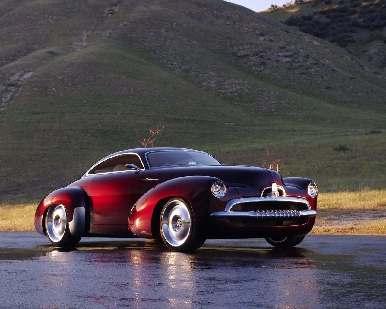 cars, holden, efijy, concept, red, cowl, car, old, stile front, lebaron, luxury, retro, mod, dark, sun, summer, see, nice, mount, wide