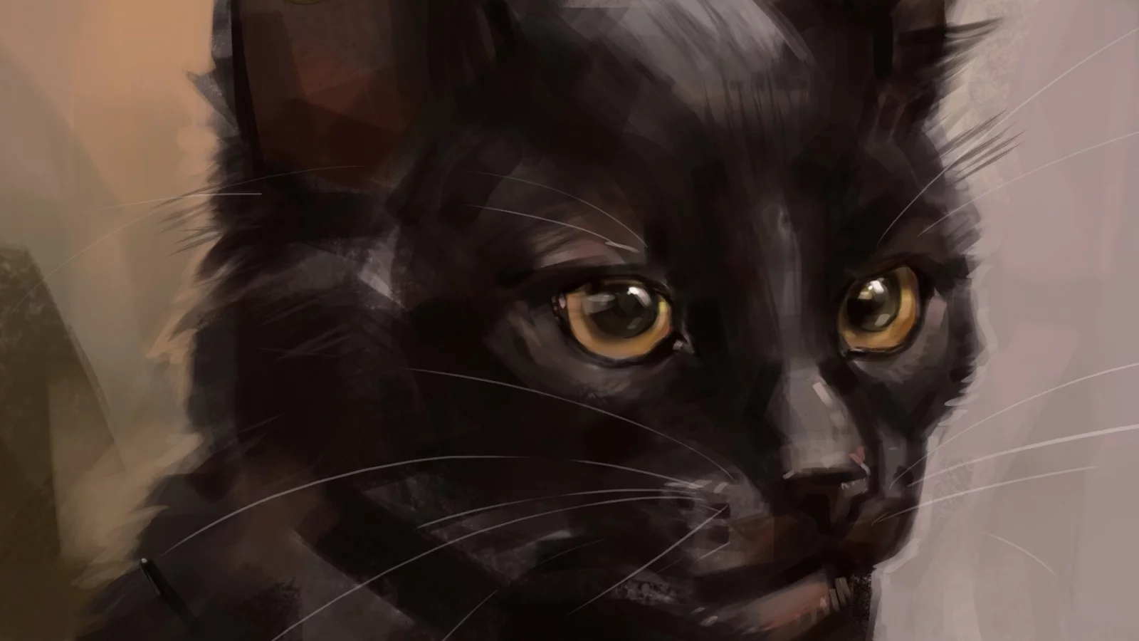 кот, рисунок