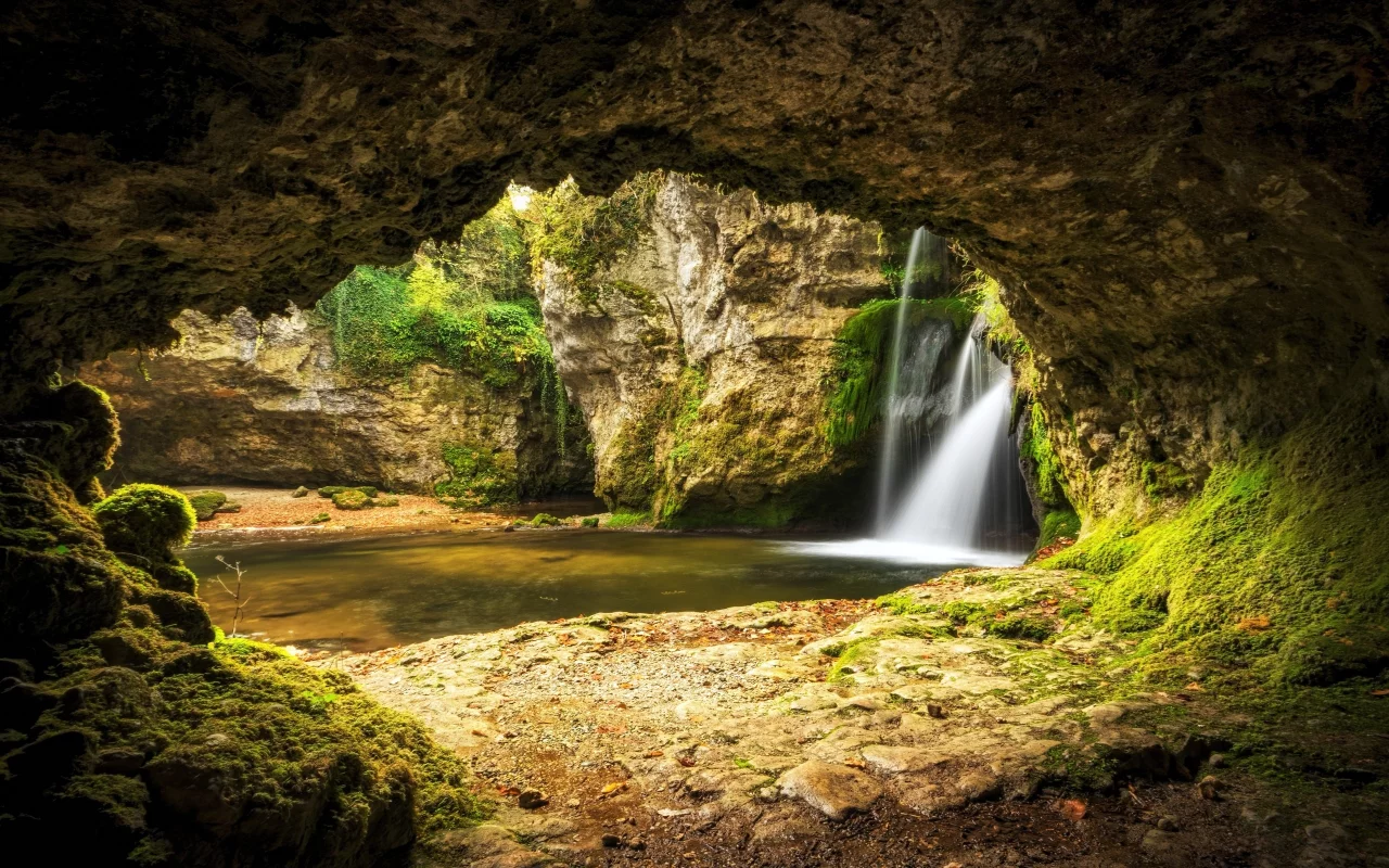 природа, река, водопад