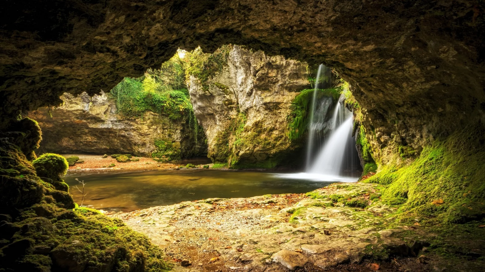 природа, река, водопад