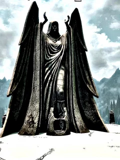 skyrim, статуя, богиня, меридия