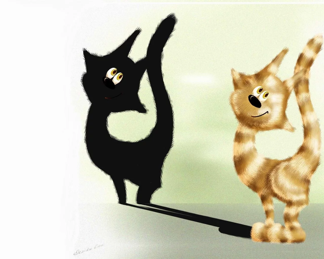 взгляд, когти, лапа, кот, котэ