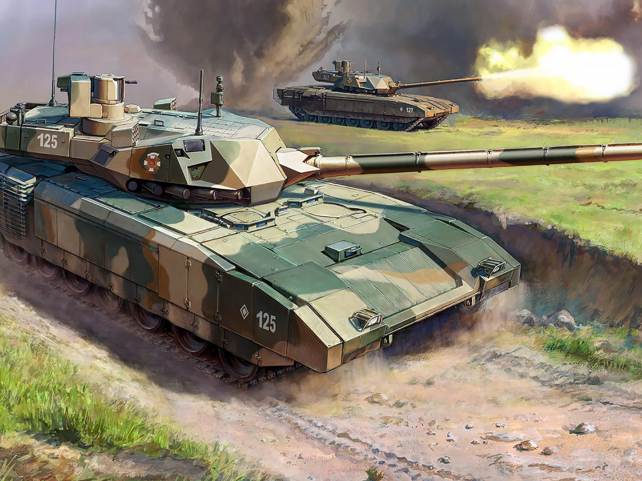 основной, боевой, танк, армата, т14, гвардия, пушка, 125мм, 152мм, арт, main, battle, tank, guard, armata, t14, art, gun, 125mm, 152mm, armed, combat, vehicle, rus, art, tank, combat, armor, armored, military, weapon, weapons, gun, dark, see, field,