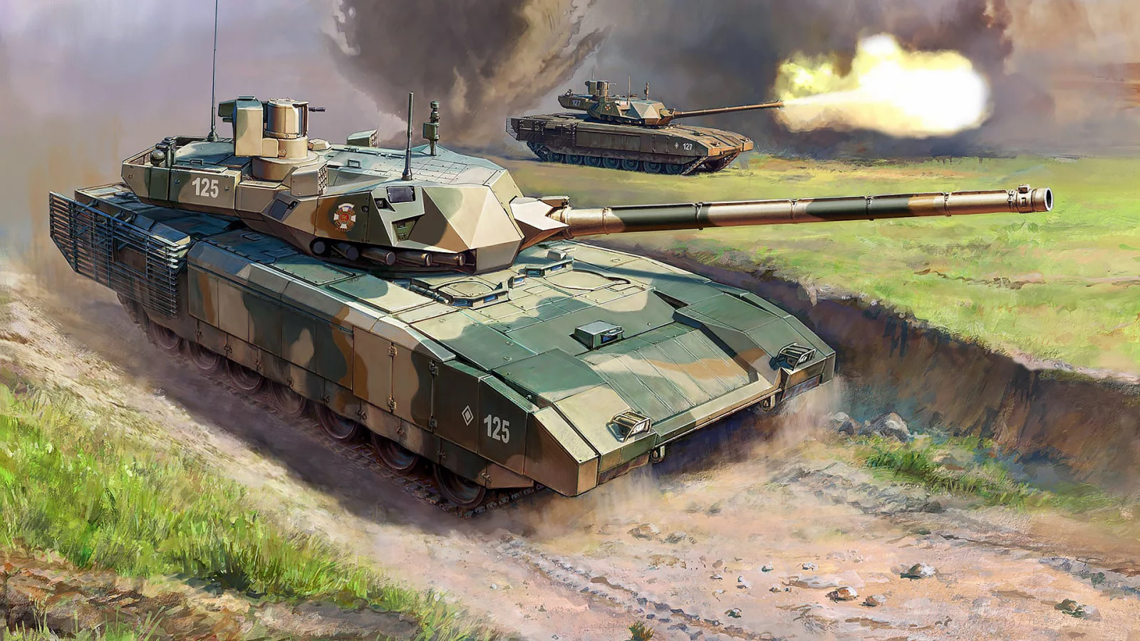 основной, боевой, танк, армата, т14, гвардия, пушка, 125мм, 152мм, арт, main, battle, tank, guard, armata, t14, art, gun, 125mm, 152mm, armed, combat, vehicle, rus, art, tank, combat, armor, armored, military, weapon, weapons, gun, dark, see, field,