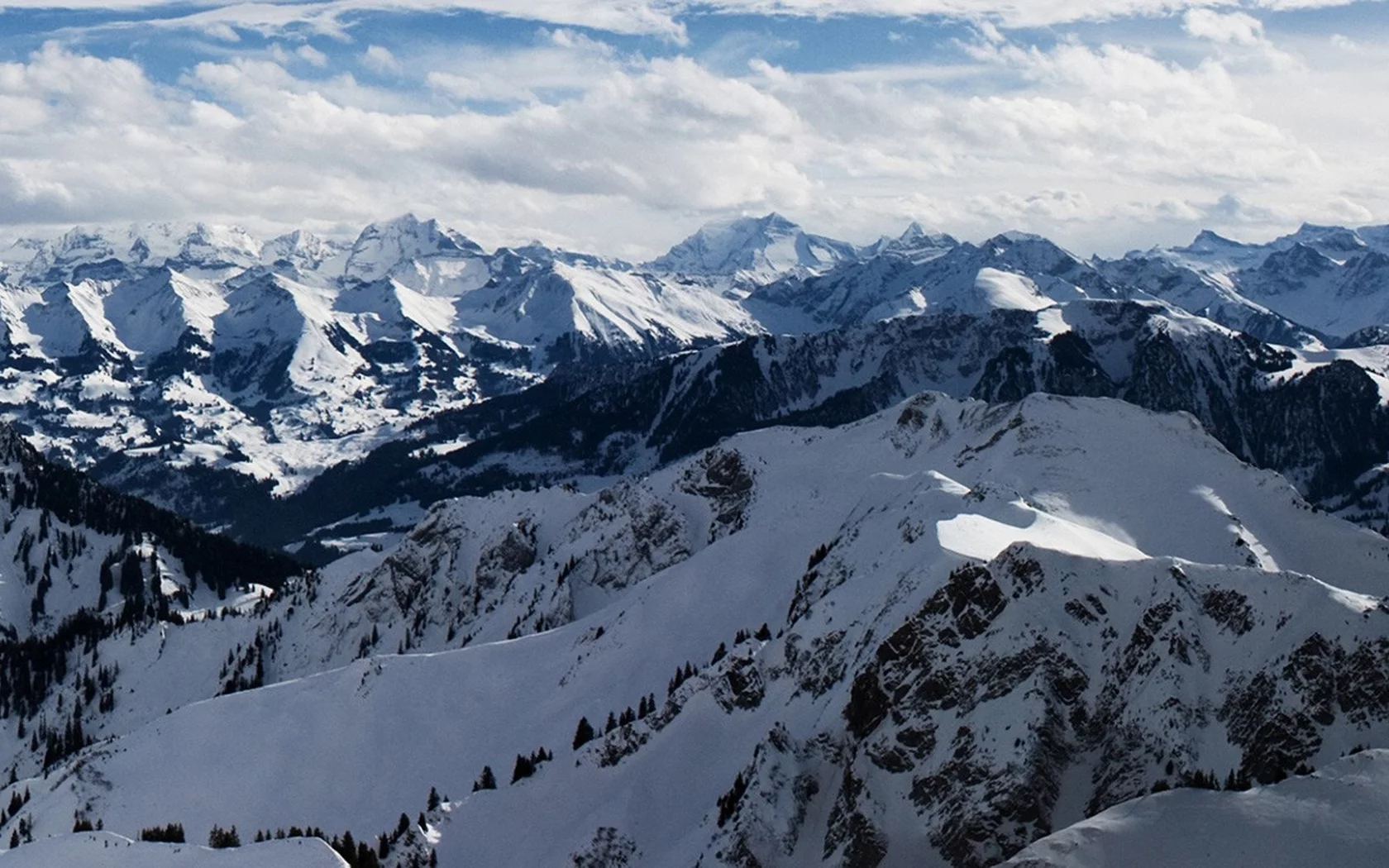 горы, долина, альпы, панорама, mountains, valley, alps, winter, ice, panorama, panoramic, see, light, up, sky, nice, wide