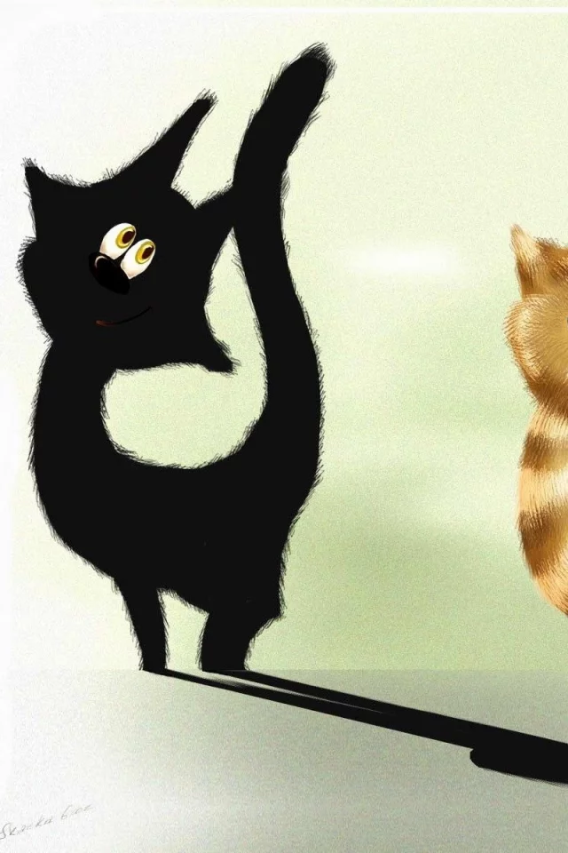 взгляд, когти, лапа, кот, котэ