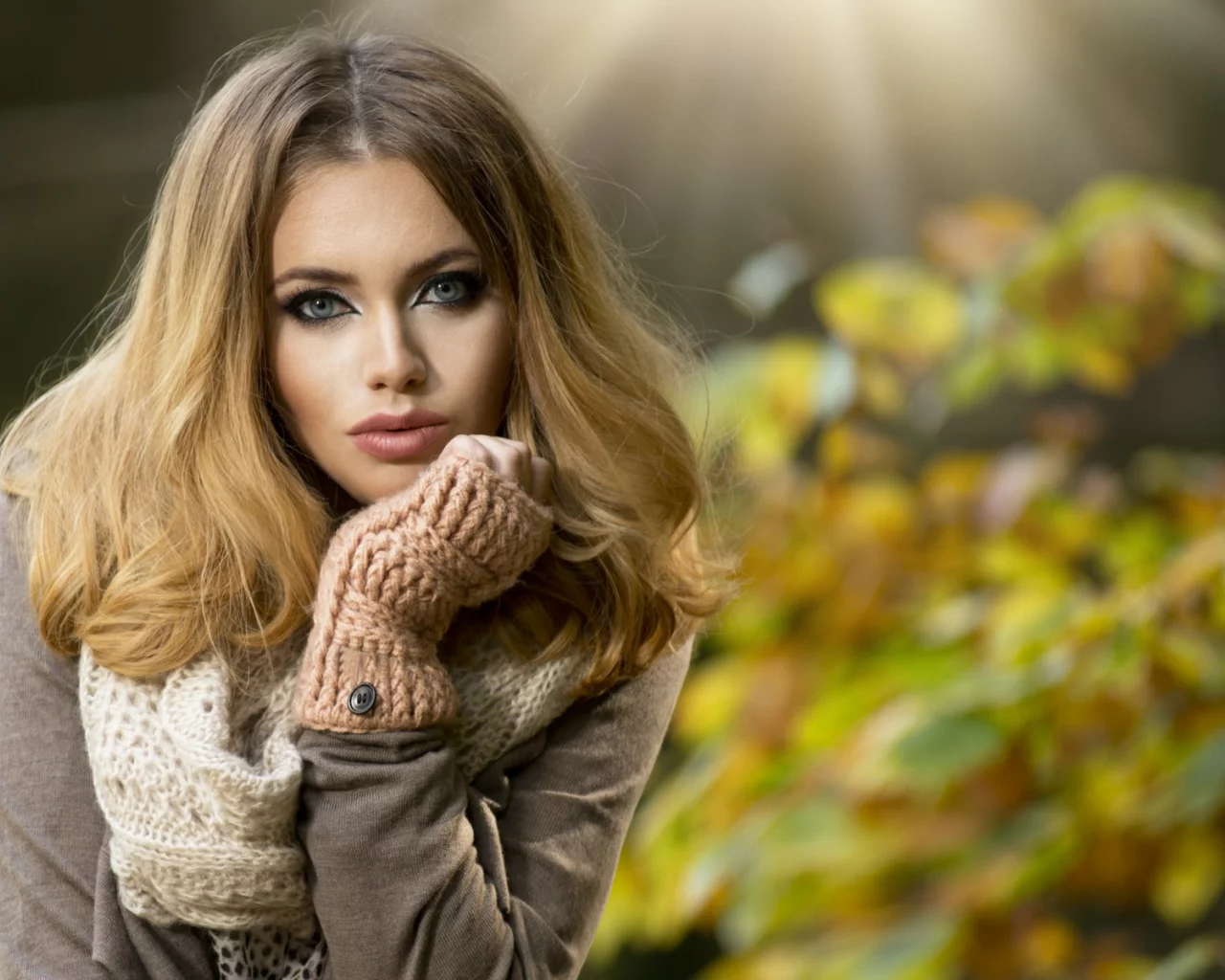 девушка, белье, красотка, портрет, крупно, лицо, взгляд