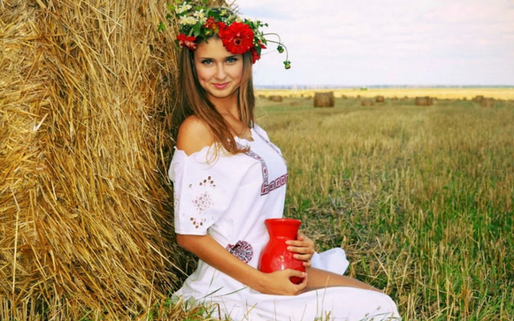 деревенская девушка, девушка, русская девушка, ножки, грудь, гламур
