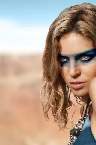 девушка, белье, красотка, портрет, крупно, лицо, взгляд