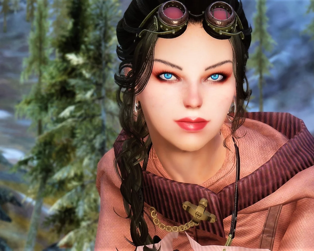 игры, девушки, skyrim
