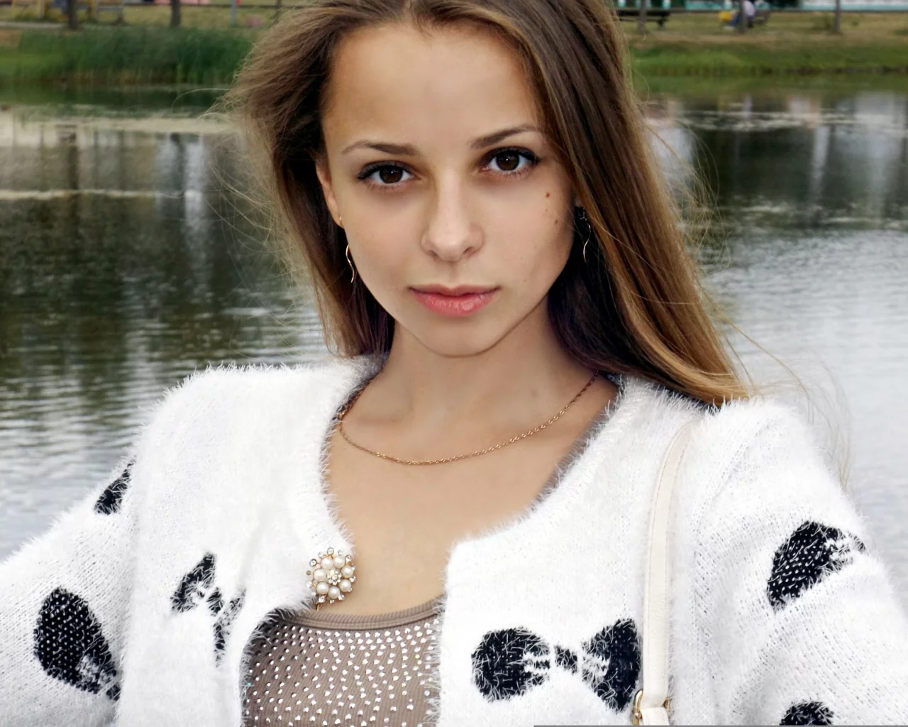 девушка, взгляд, вода