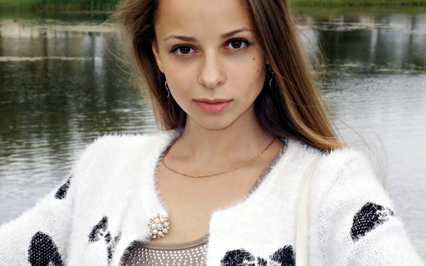 девушка, взгляд, вода