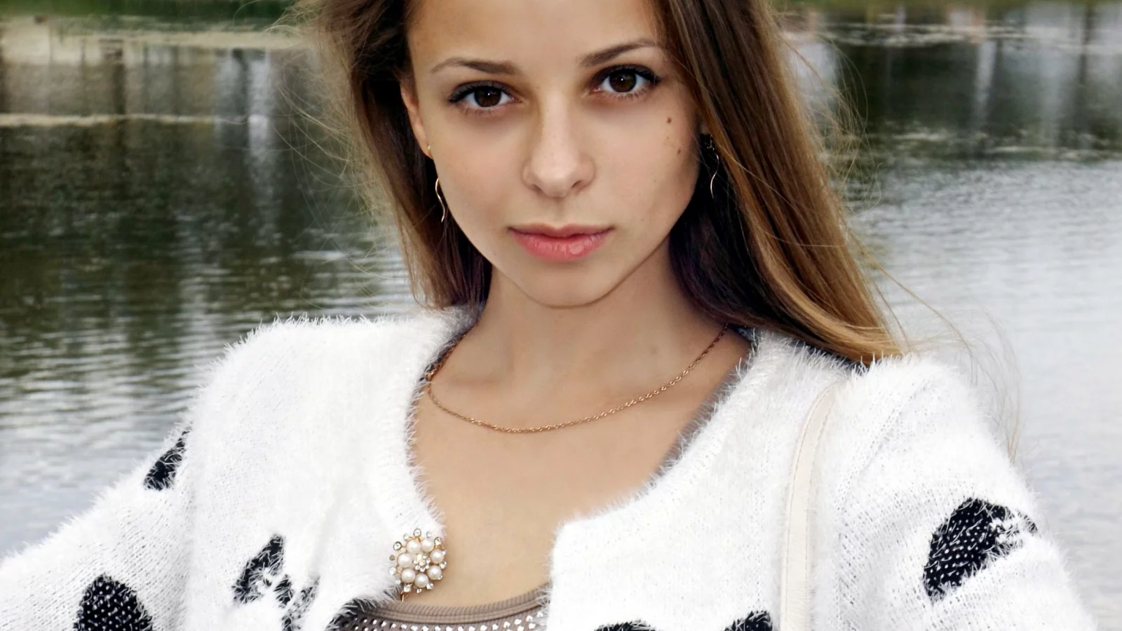девушка, взгляд, вода