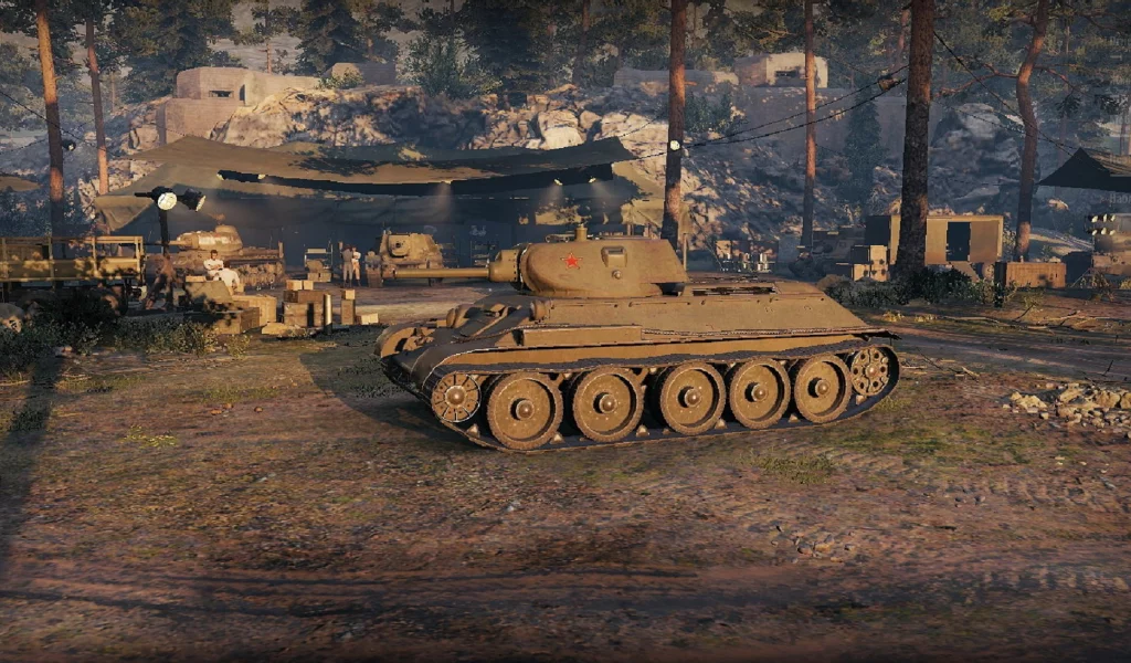 игра, арт, world of tanks, танк, ссср, т 34 76, солдаты, рассвет, wargaming net