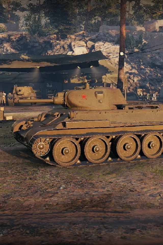игра, арт, world of tanks, танк, ссср, т 34 76, солдаты, рассвет, wargaming net