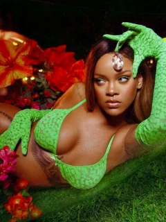 rihanna, девушка, певица, грудь, ножки, мулатка, макияж, попа, шикарная фигура, чернокожая девушка