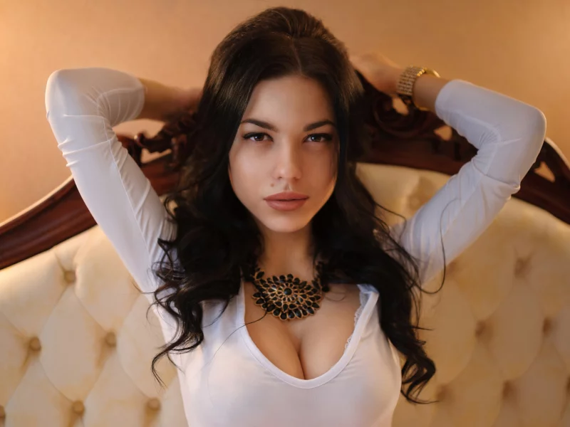девушка, брюнетка, сиськи, грудь, соска, красивая, модель, родинка