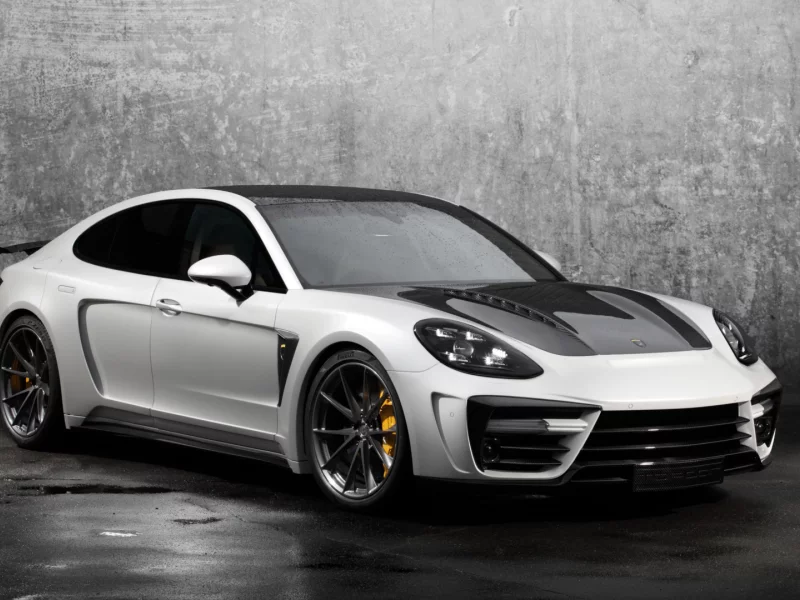 porsche panamera, белый