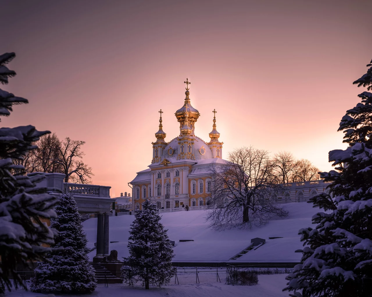 петербург, зима, снег, храм