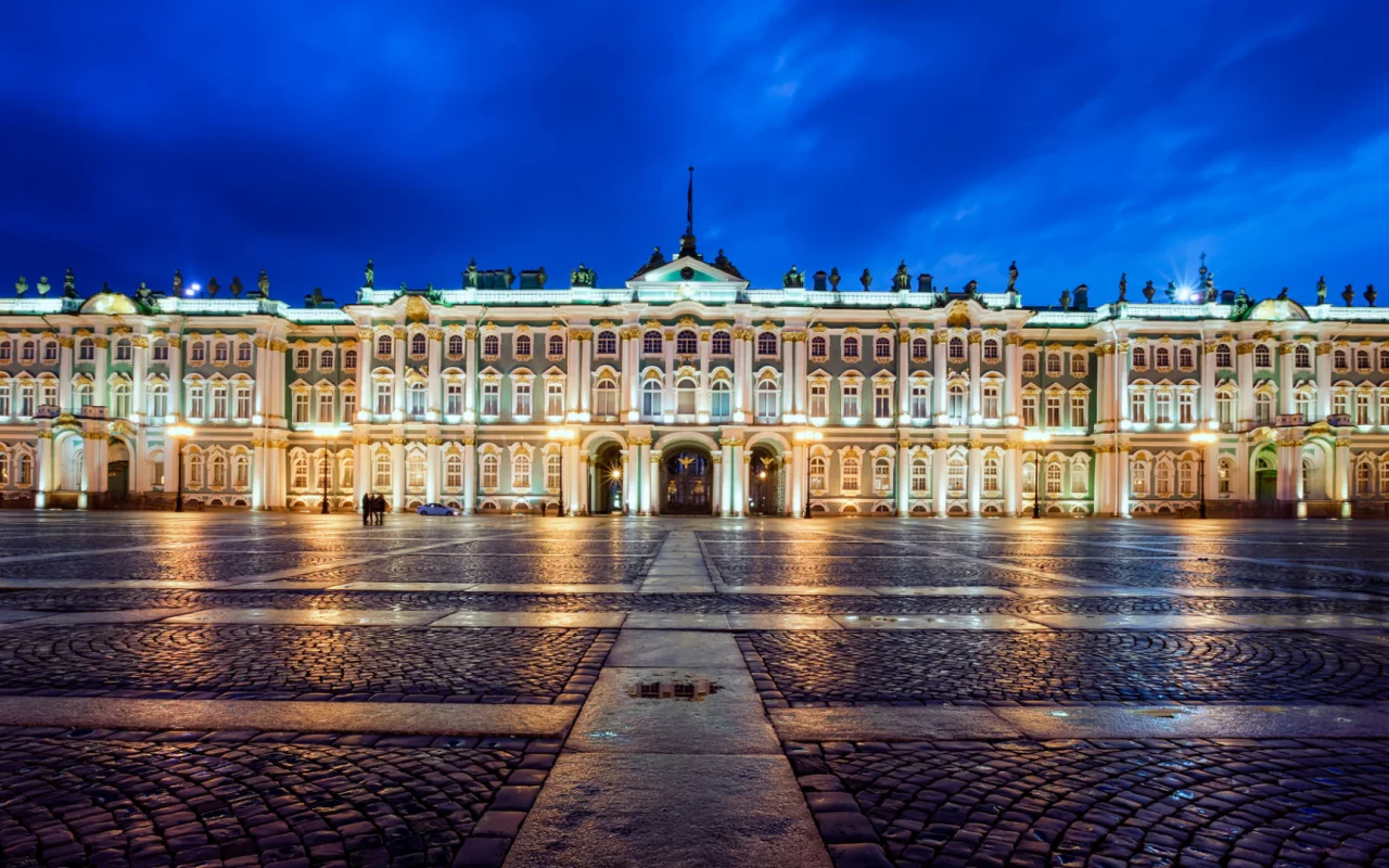 петербург, дворцовая площадь, питер ночью