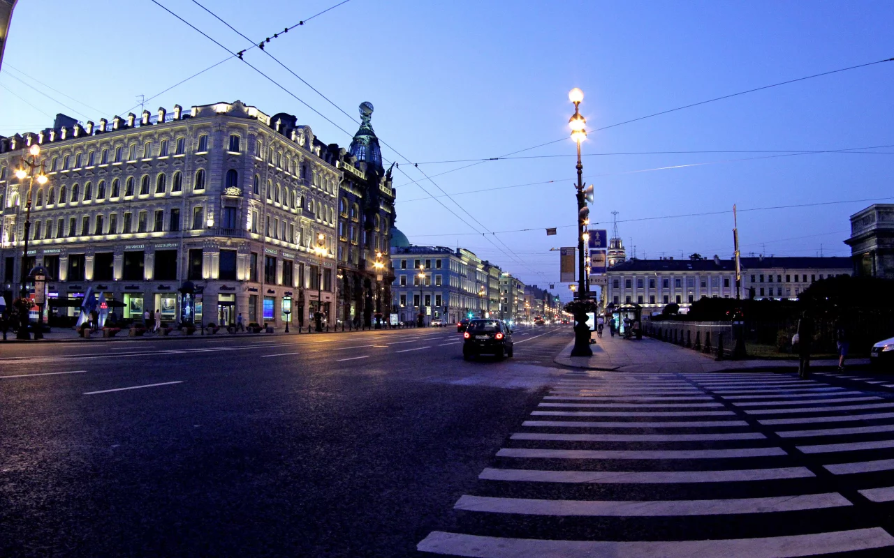 петербург, питер ночью, невский, проспект