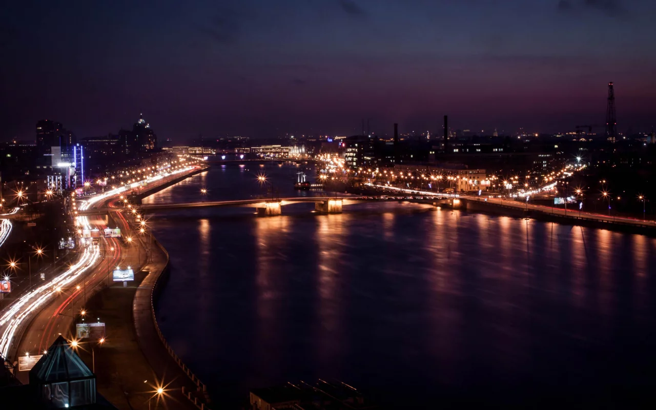 петербург, питер ночью, нева, огни