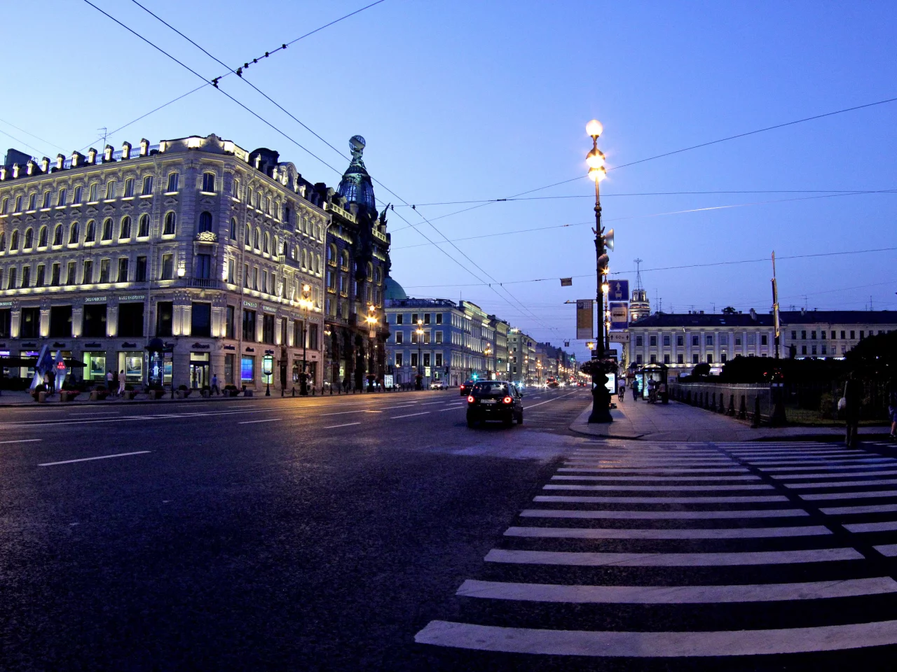 петербург, питер ночью, невский, проспект