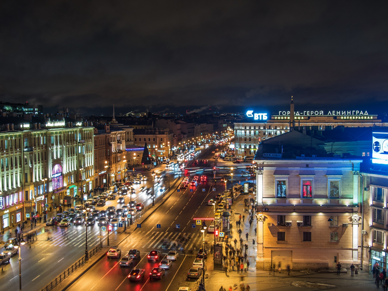 санкт петербург невский проспект ночью