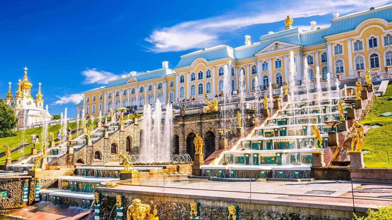 петербург, петергоф, фонтаны