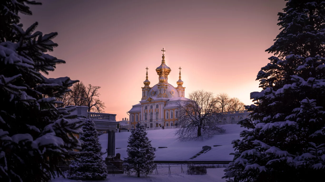петербург, зима, снег, храм